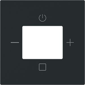 Centraalplaat voor digitale radio art-matzwart (8252-45M-101)