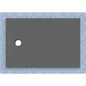 Douchevloer CleanFloor30 geïntegreerd met afdichtingsvlies grafiet: 120x80cm