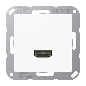 Afdekking AS500 alpin wit voor 1xHDMI