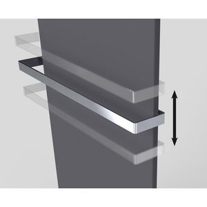 Handdoekbeugel verchroomd tbv radiator Fina 536mm