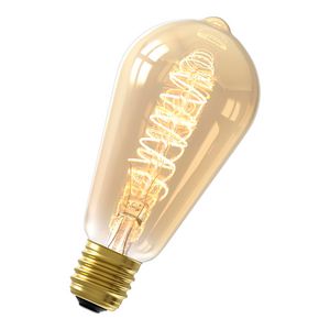 LED-lamp flexibel filament ST64 E27 3.8W 250lm 2100K goud