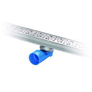 Los rooster ronde perforatie rvs v. douchegoot Premium line 1000mm