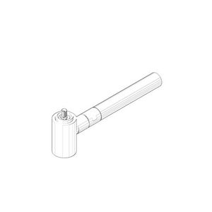 Uitloop 35x205x57mm chr