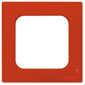 Afdekraam 1-voudig voor wandgoot R-rood (2511-217K-103)