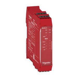 4 safety relay output expansion with backplane connection