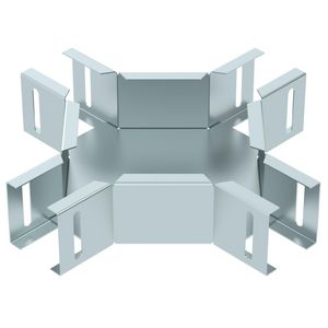 Kruisstuk voor armatuurdraagrail 50x50 zink/alu