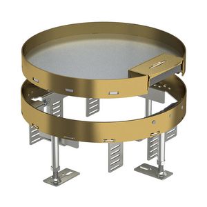 Ronde cassette met snoeruitgang Ø275mm Messing