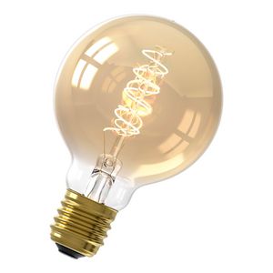 LED-lamp flexibel filament G80 E27 3.8W 25W 250lm 2100K goud