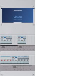 Groepenkast 5-groepenverdeler HS 3xALS 2P 30mA +F 3-fase