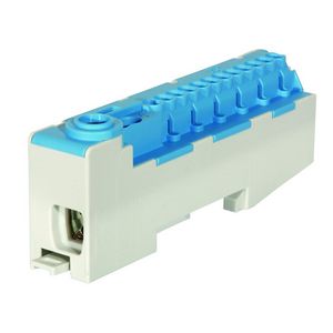 Verbindingsklem 1x25 in-/2x4+12x2,5mm² uitsteek blauw