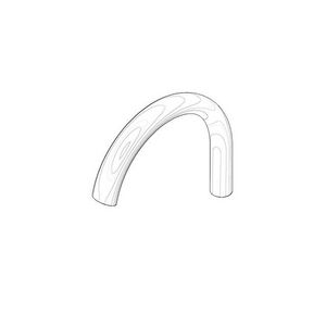 Uitloop 250x205x40mm, 25,2l/min. chr