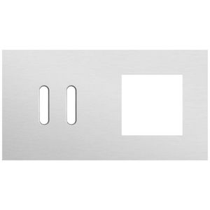 Afdekplaat 2-voud horiz. 71mm centerafst. 155-56807
