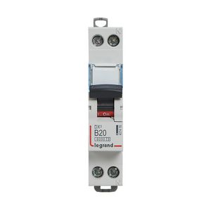 Installatieautomaat MCB DX³ 1-polig + Nul B-karakteristiek 20A 6000A