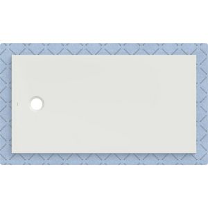 Douchevloer CleanFloor30 geïntegreerd met afdichtingsvlies wit: 150x80cm