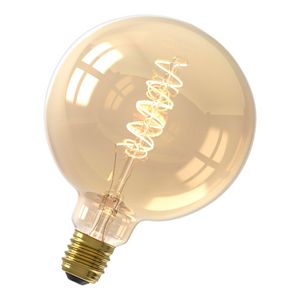 LED-lamp flexibel filament G125 E27 3.8W 250lm 2100K goud