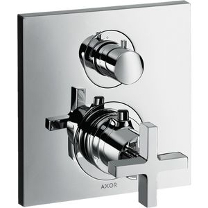 Afbouwdeel AXOR Citterio inbouw thermostaat+stopkraan+kruisgrepen chroom