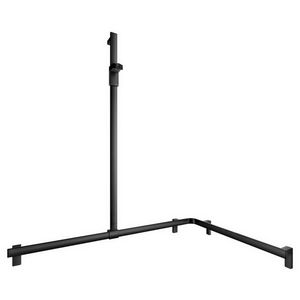 Douchegreep met douchestang links 1150/850/1301mm zwart mat