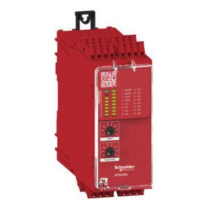 Module Cat.4 features 6 XPSUAF 24vac/dc spring Preventa
