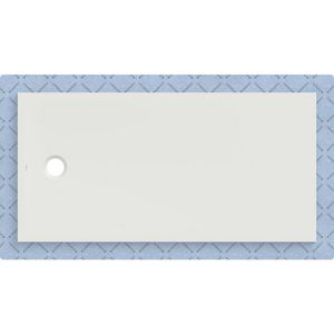 Douchevloer CleanFloor30 geïntegreerd met afdichtingsvlies wit: 160x80cm