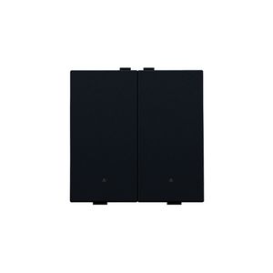 2-voudige drukknop leds/comf.sens. HomeControl black