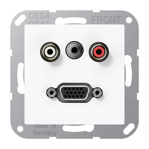 Afdekking AS500 a.wit voor Audio/Jack/VGA