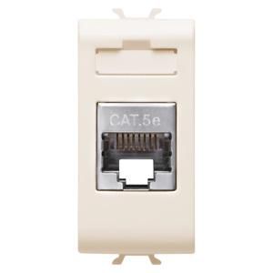 RJ45 CONTACTDOOS-CATEGORIE 5e-FTP-1 MODULE-IVOOR-C