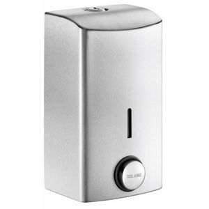 Zeepdispenser 500ml. RVS 304 mat gepolijst vandaalbestendig