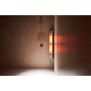 Sunshower SQUARE hoek-opbouw SOLO White 20x125x18cm infrarood