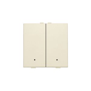 2-voudige drukknop leds/comf.sens. HomeControl cream
