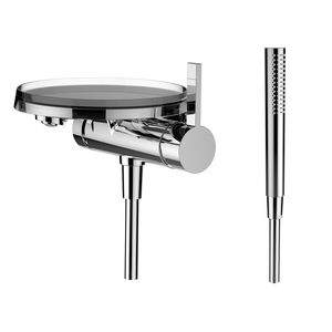 Inbouw badmengkraan handdouche met flex. slang 1800 chroom