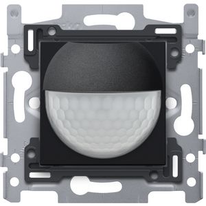 Bewegingsmelder 230V 8m 180gr. wanddetector inb.doos black