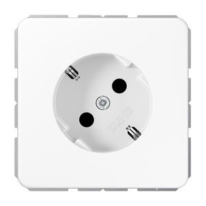 Wandcontactdoos alpin wit 1-voudig met R/A45gr CD500