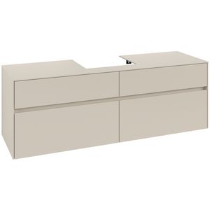 Wastafelonderkast Collaro 1600x548x500mm Cashmere Grey C077B0VN