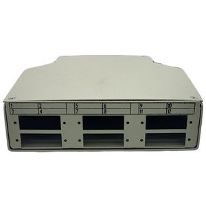 Din Rail Mount Fiber Splice Box Empty LC6D 128x130x36mm