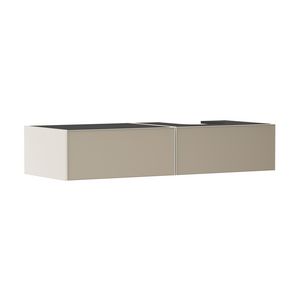 Badmeubel Xevolos E SMB 1370/550 2L consoles waskom RE. Patterned Bronze