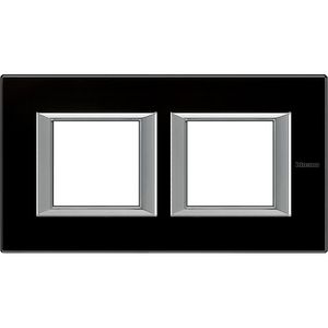 Afdekraam Nacht zwart glas recht horizontaal 2x2 mod.Axolute