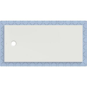 Douchevloer CleanFloor30 geïntegreerd met afdichtingsvlies wit: 170x80cm