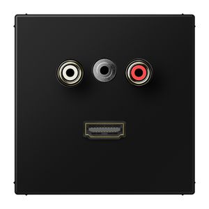 Afdekking zwart v.Audio/Jack/HDMI LS990
