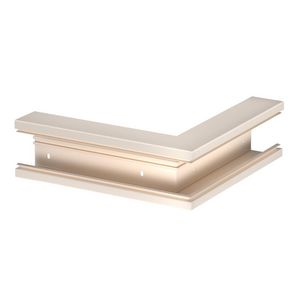 Buitenhoek 70x110mm polyvinylchlorid creme wit 9001