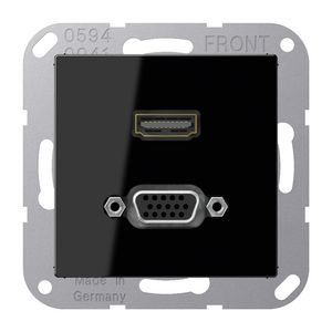Afdekking A500 zwart voor HDMI/VGA
