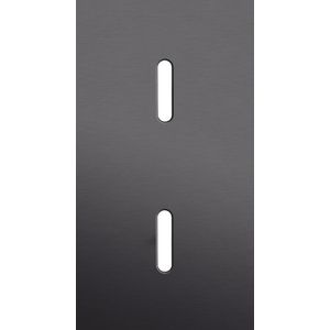 Tweevoudige afdekpl. verticaal 71mm centerafstand twee enkel