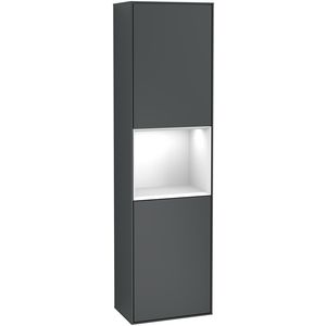 Hoge kast Finion 418x1516x270mm Mid.Blue Matt Lacquer F470GFHG