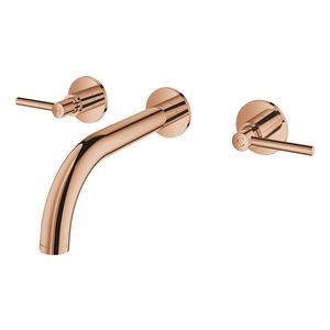 Atrio M-size 3-gats wandmengkraan 20662DC0 supersteel (rvs look) (Spa colors coll.)