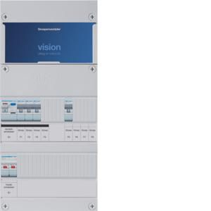 Groepenkast 4-groepenverdeler HS ALS 30mA/HACO/direct 1-fase