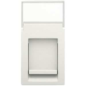 Aansluitmodule 22,5x45 RJ tbv Connector stopcontact wit