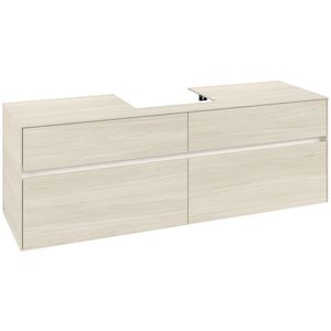 Wastafelonderkast Collaro 1600x548x500mm White Oak C077B0AA