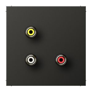 Afdekking antraciet v.Cinch Audio/Video LS
