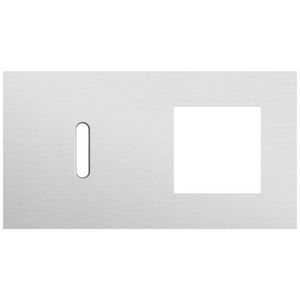 Afdekplaat 2-voud horiz. 71mm centerafst. 155-56805