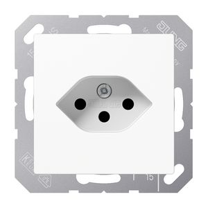 Wandcontactdoos a.wit Zwitserse norm type13 A(S)500