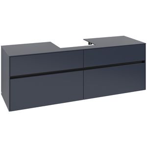 Wastafelonderkast Collaro 1600x548x500mm Marine Blue C07700VQ